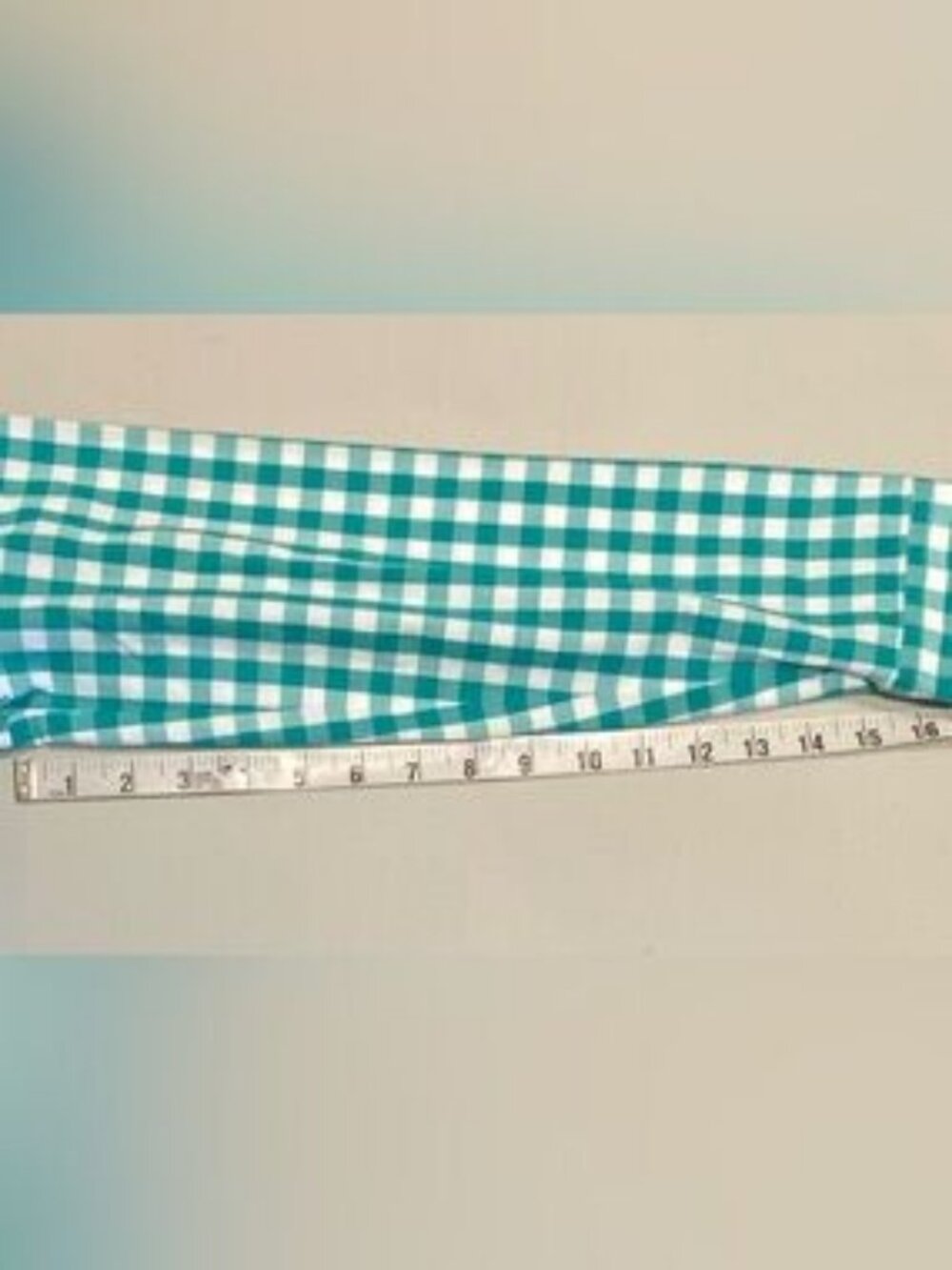 Vineyard Vines Green and White Gingham Button-Up Top, size 2, NWT - Picture 5 of 9